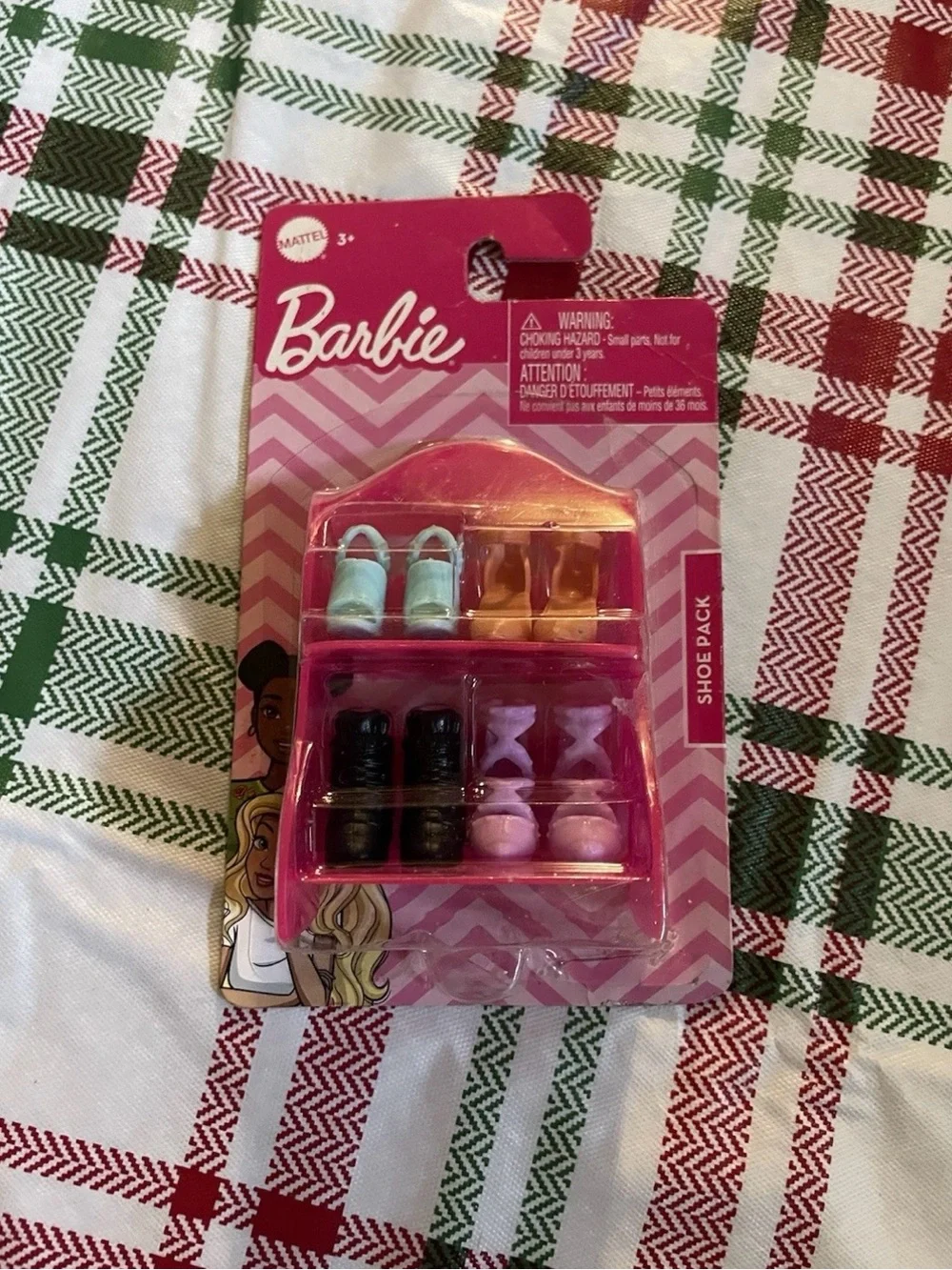 Barbie Doll Shoe Pack-4 Pairs of Doll Shoes with Shoe rack New